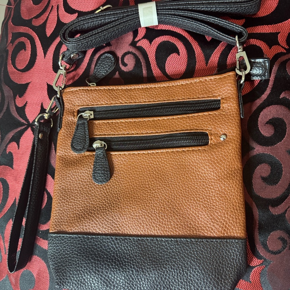 Stone Mountain Brown & Black Women's Crossbody Bag